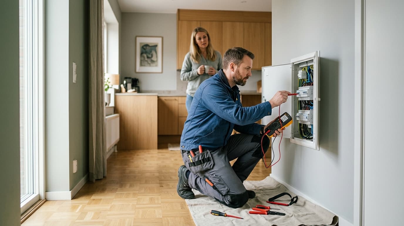Elbesiktning i villa – pris, innehåll och vanliga fel