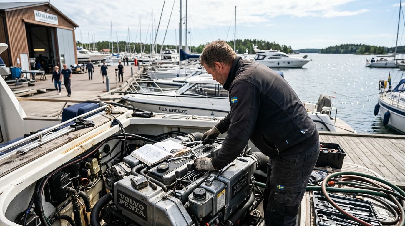 Båtmekaniker – professionell tjänst